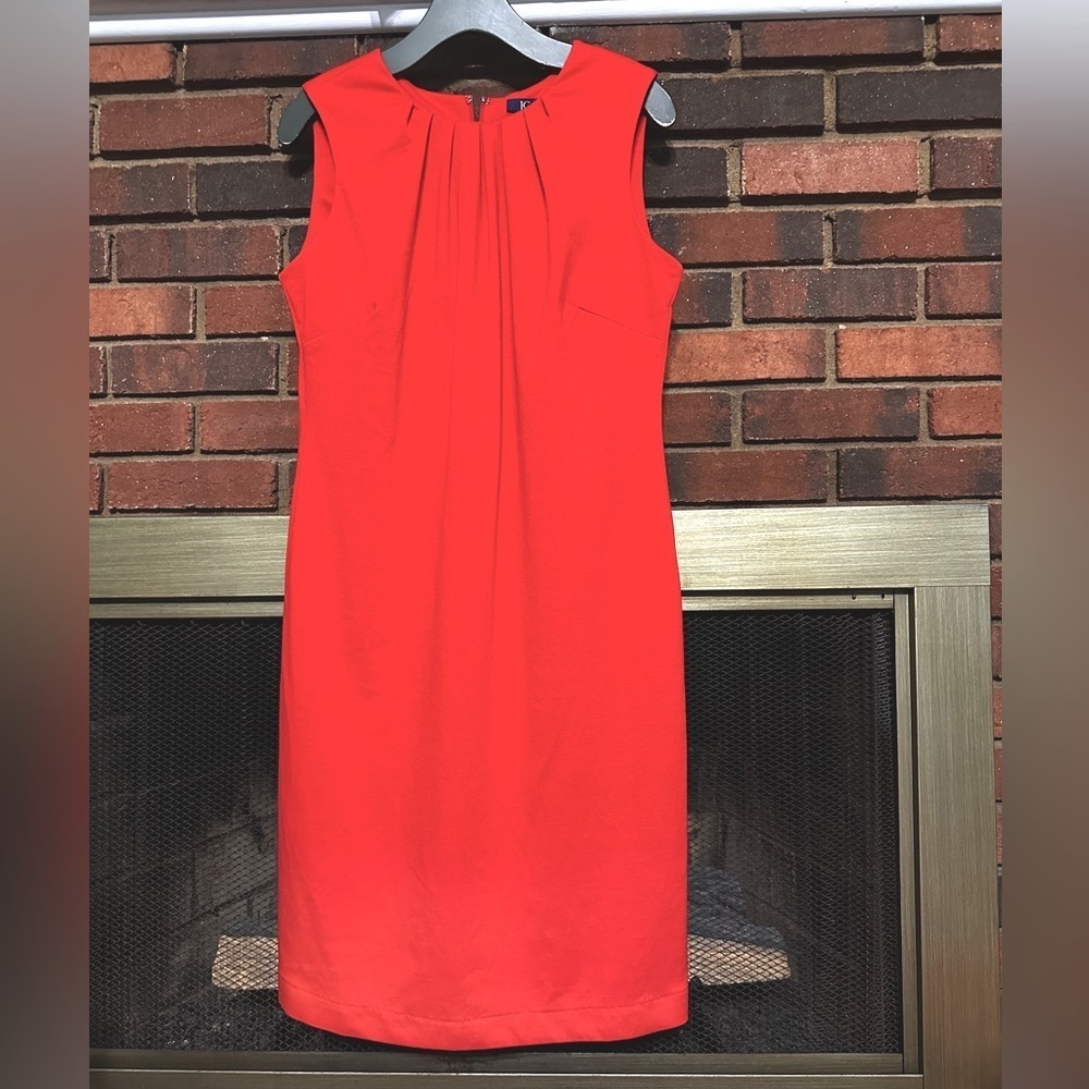 🛍️JG Hook bright red dress Size 12 excellent condition.